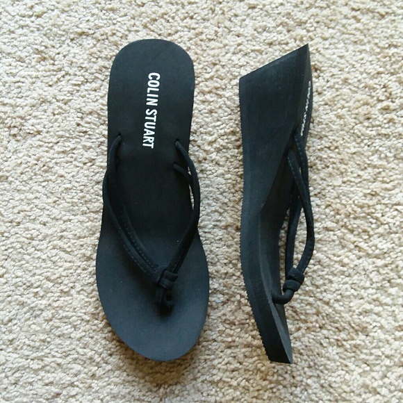 colin stuart wedge flip flops